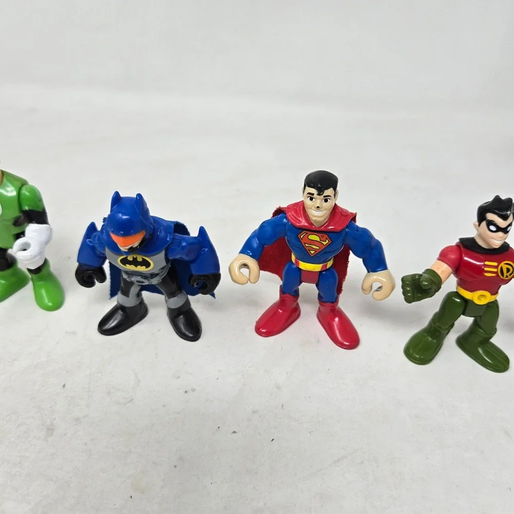 Fisher-Price Imaginext DC Super Friends Figure‎ Lot Batman Superman Robin 6pc